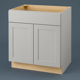 Hampton Bay Avondale 30-inch Dove Gray Shaker Base Kitchen Cabinet