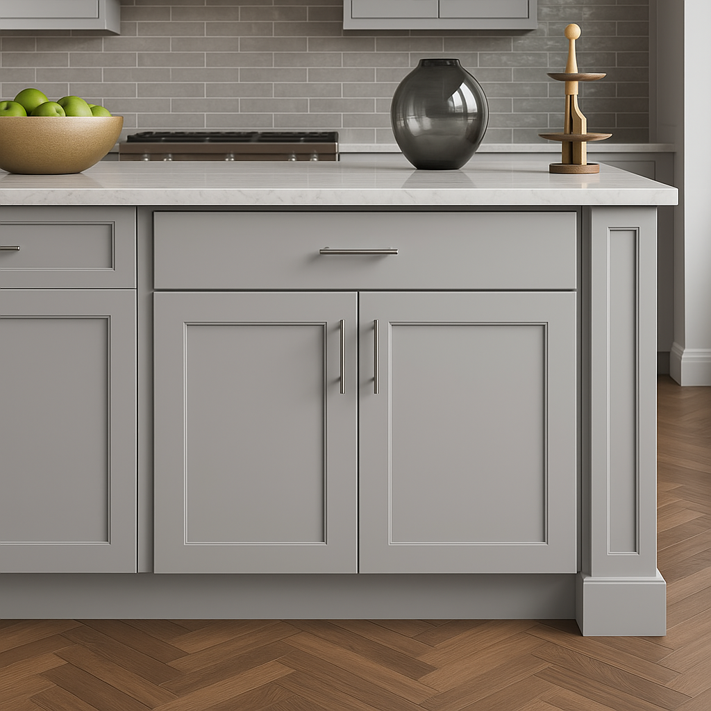 Hampton Bay Avondale 30-inch Dove Gray Shaker Base Kitchen Cabinet