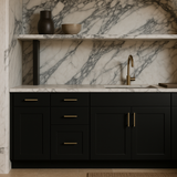 Hampton Bay Avondale Ready to Assemble Plywood Shaker Base Kitchen Cabinet in Raven Black
