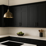 Hampton Bay Avondale Shaker Wall Kitchen Cabinet, Raven Black, 36x12x30