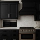 Hampton Bay Avondale Shaker Wall Kitchen Cabinet, Raven Black, 36x12x30