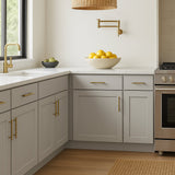 Hampton Bay Avondale 24" Dove Gray Shaker Base Kitchen Cabinet