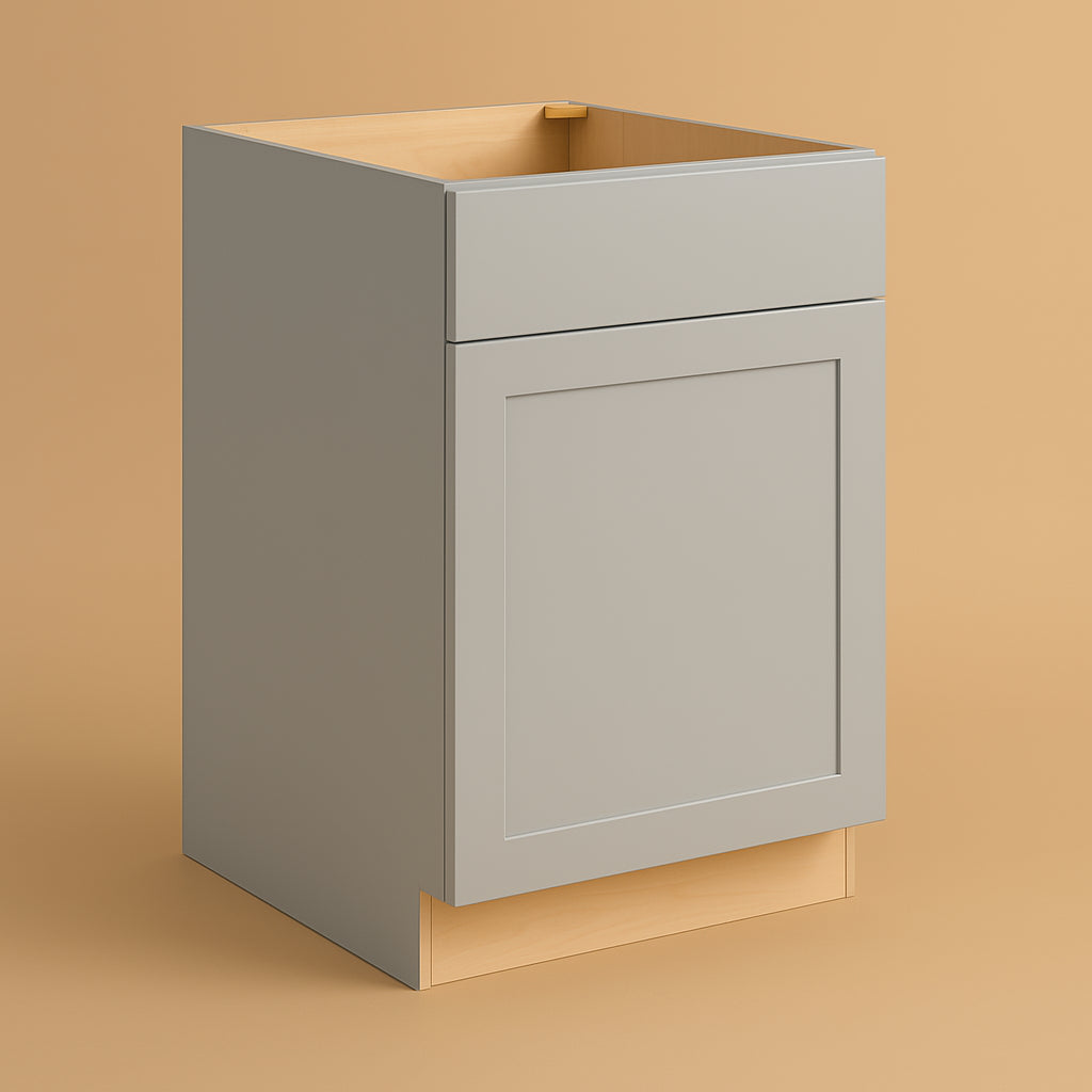 Hampton Bay Avondale 24" Dove Gray Shaker Base Kitchen Cabinet