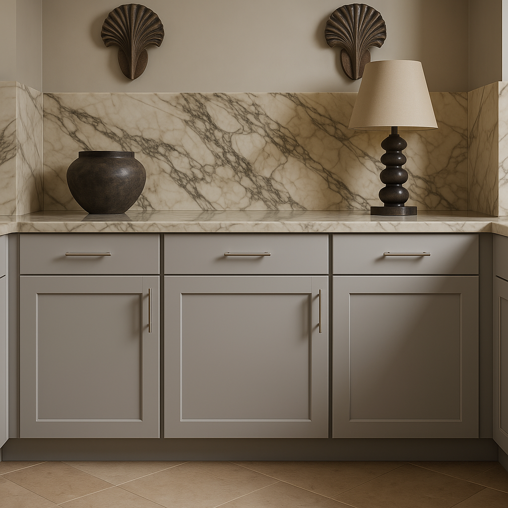 Hampton Bay Avondale 24" Dove Gray Shaker Base Kitchen Cabinet