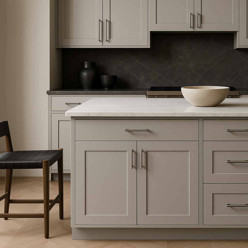Hampton Bay Avondale 36-inch Dove Gray Shaker Base Kitchen Cabinet
