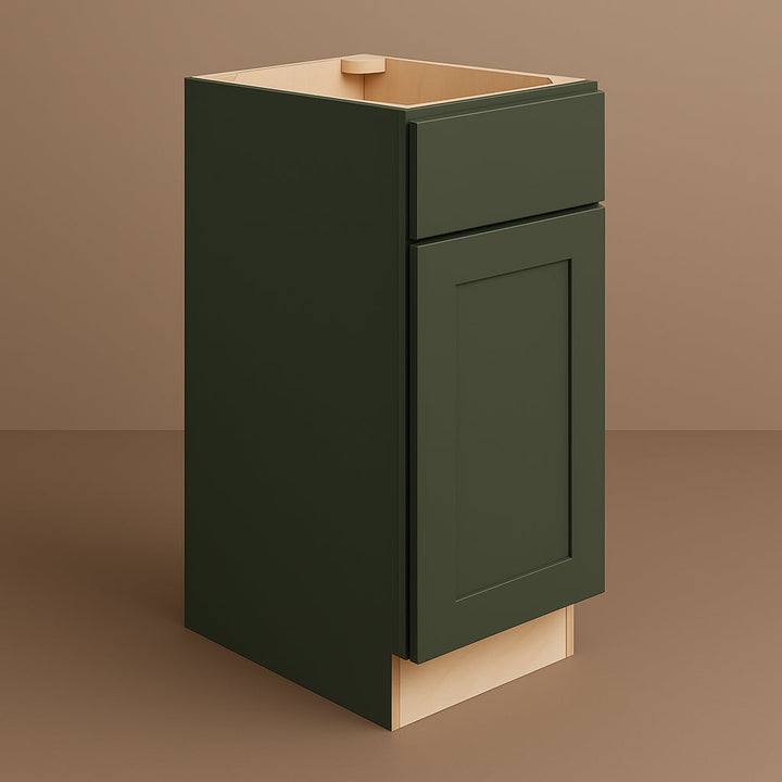 Hampton Bay Avondale 12-inch Fern Green Shaker Base Kitchen Cabinet