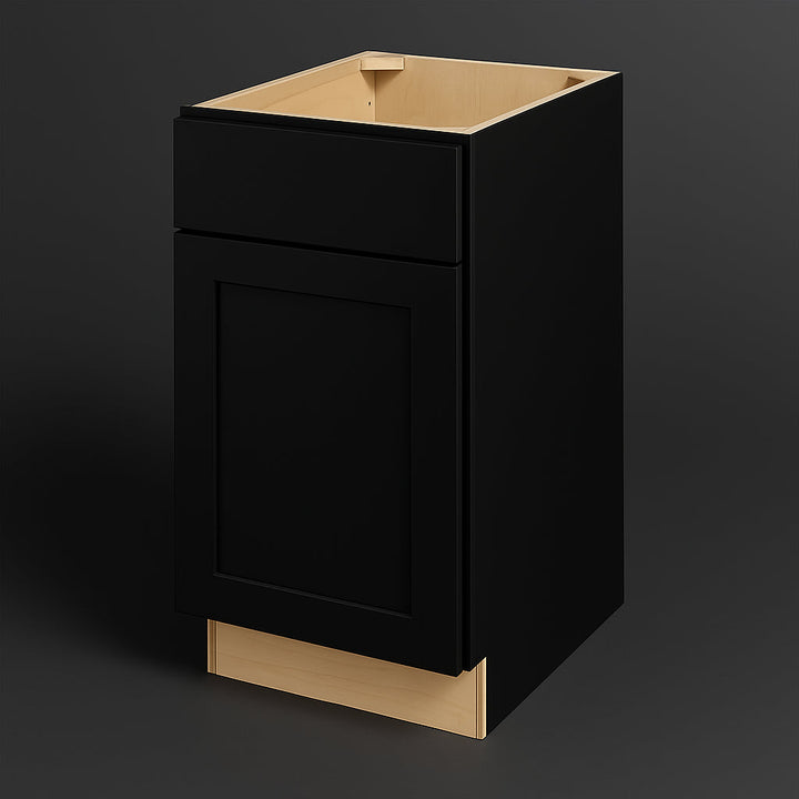 Hampton Bay Avondale Shaker Base Kitchen Cabinet in Raven Black