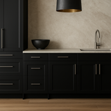 Hampton Bay Avondale Shaker Base Kitchen Cabinet in Raven Black