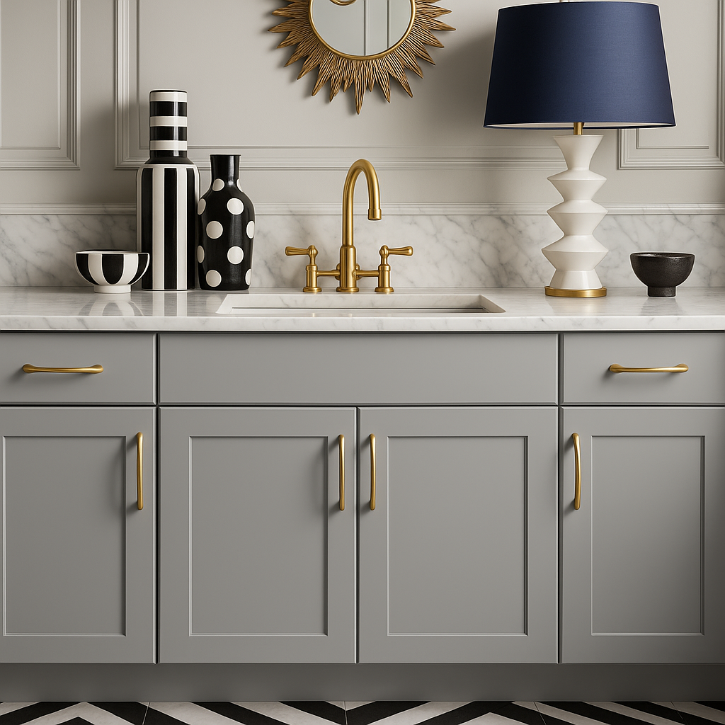 Hampton Bay Avondale Shaker Sink Base Kitchen Cabinet, Dove Gray, 30 in.
