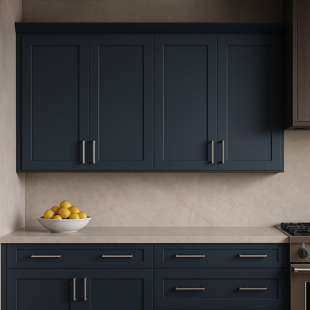 Hampton Bay Ink Blue Shaker Wall Kitchen Cabinet - 30x12x30