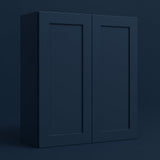 Hampton Bay Ink Blue Shaker Wall Kitchen Cabinet - 30x12x30