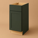 Hampton Bay Avondale 15-inch Fern Green Shaker Base Kitchen Cabinet