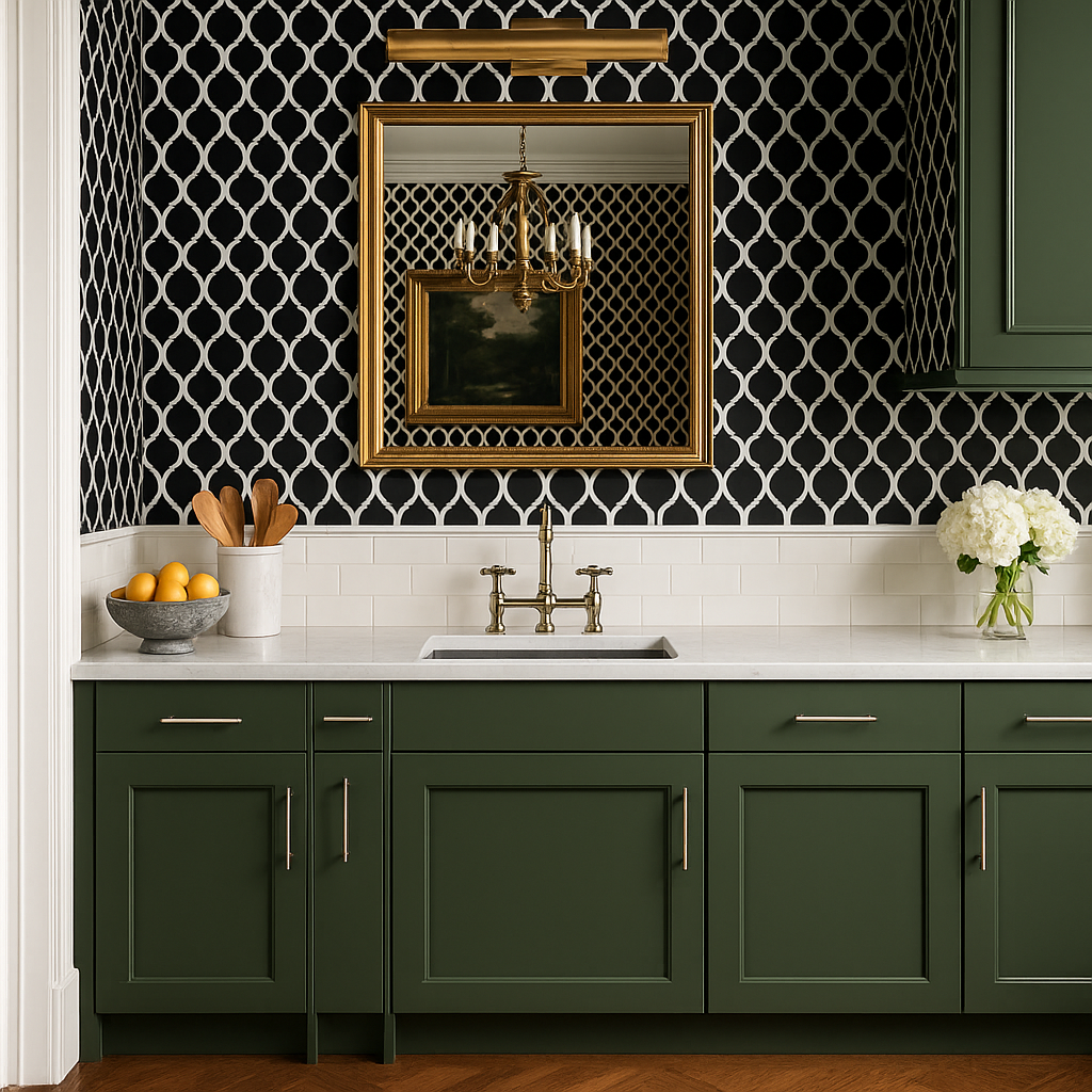 Hampton Bay Avondale 15-inch Fern Green Shaker Base Kitchen Cabinet