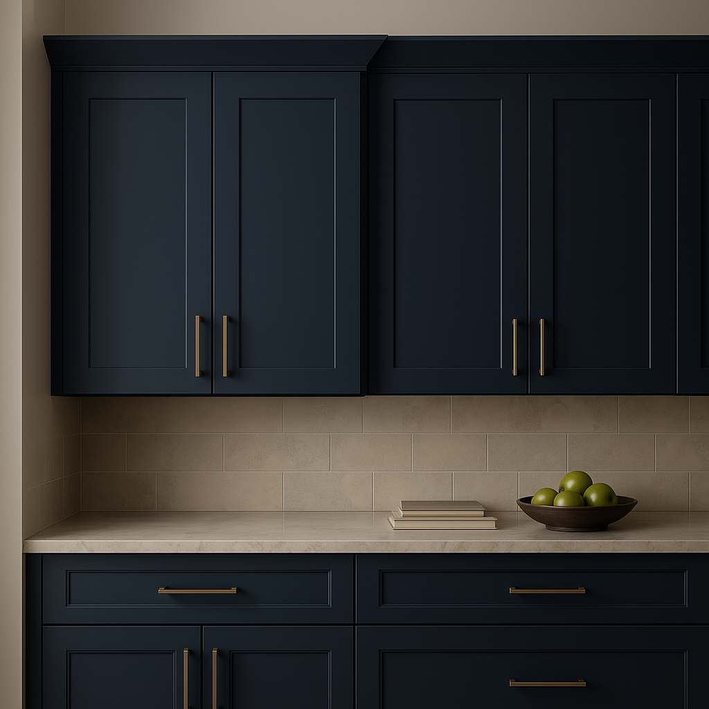 Hampton Bay Avondale Ink Blue Shaker Wall Kitchen Cabinet, 36x12x30 Inches