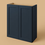 Hampton Bay Avondale Ink Blue Shaker Wall Kitchen Cabinet - 30x12x36