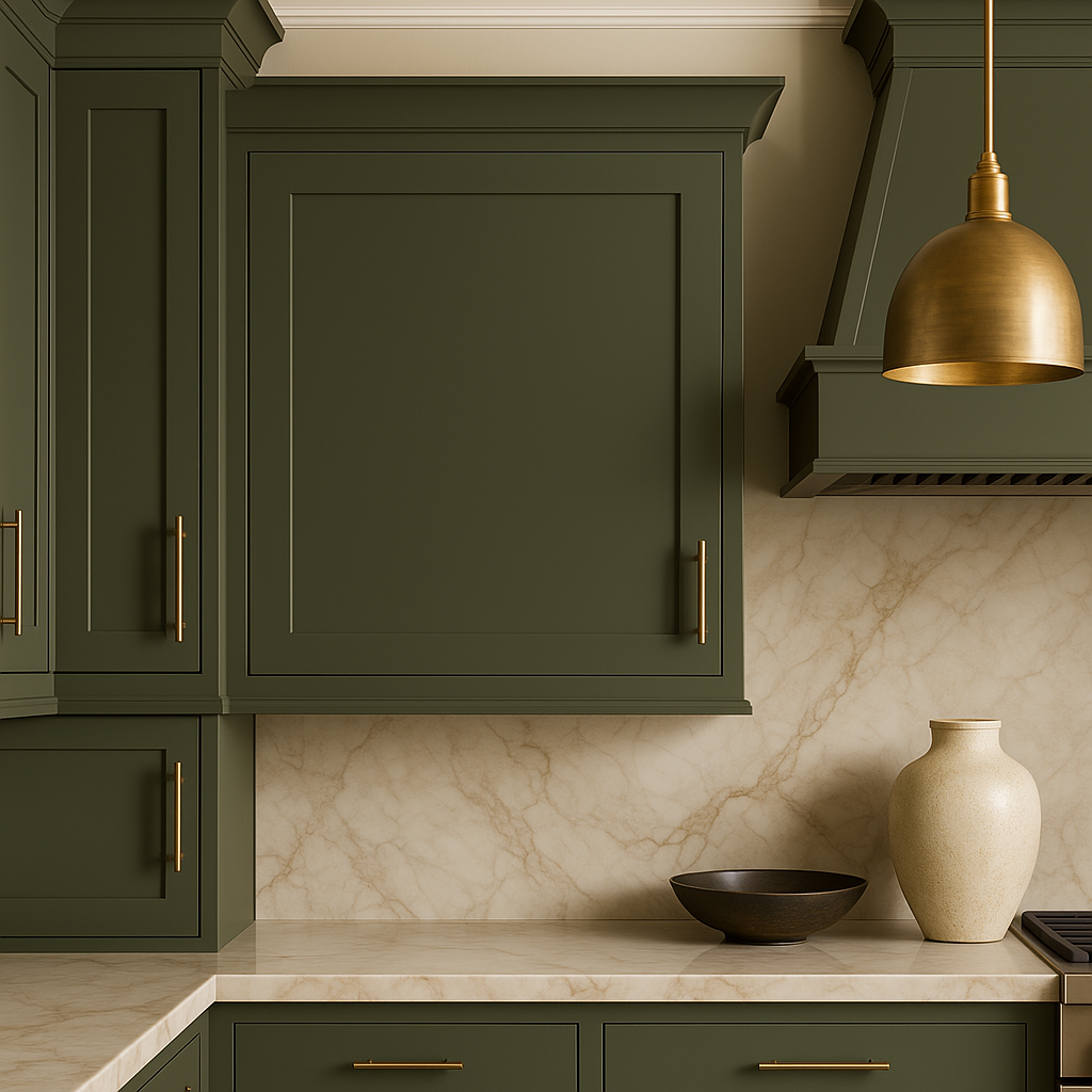 Hampton Bay Avondale 24 in. W x 12 in. D x 30 in. H Ready to Assemble Plywood Shaker Wall Kitchen Cabinet in Fern Green