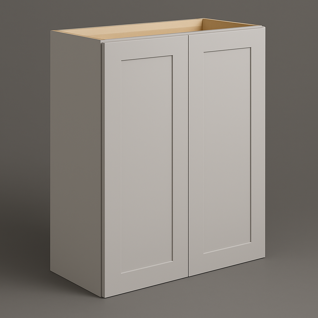Hampton Bay Avondale Shaker Wall Kitchen Cabinet, Dove Gray, 30x12x36 in.