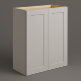 Hampton Bay Avondale Shaker Wall Kitchen Cabinet, Dove Gray, 30x12x36 in.