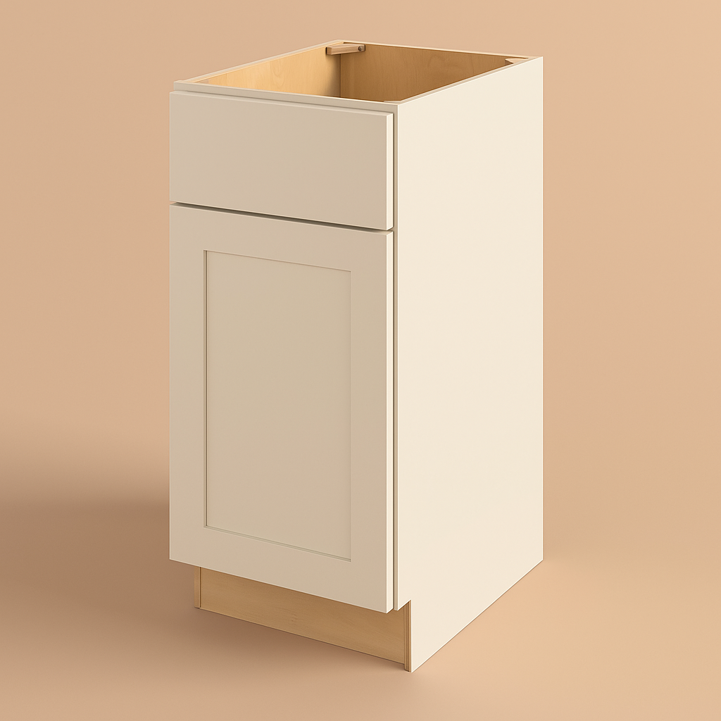 Hampton Bay Avondale 15-inch Shaker Base Kitchen Cabinet in Antique White