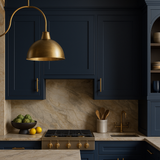 Hampton Bay Ink Blue Shaker Wall Kitchen Cabinet - 24x12x30 Inches