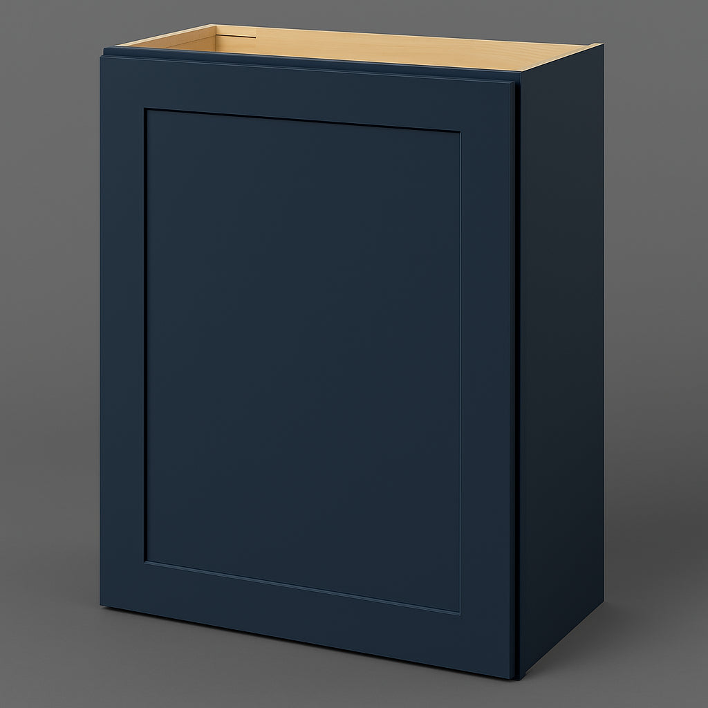 Hampton Bay Ink Blue Shaker Wall Kitchen Cabinet - 24x12x30 Inches