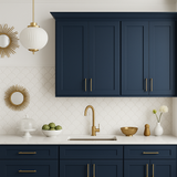 Hampton Bay Avondale Ink Blue Shaker Wall Kitchen Cabinet - 24x12x42