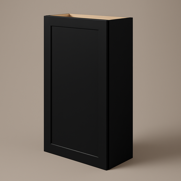 Hampton Bay Avondale 24 in. Shaker Wall Kitchen Cabinet in Raven Black