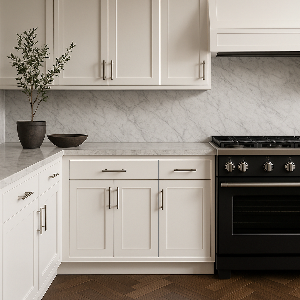 Hampton Bay Avondale 30" Alpine White Shaker Base Kitchen Cabinet