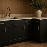 Hampton Bay Avondale 24-inch Shaker Base Kitchen Cabinet in Raven Black