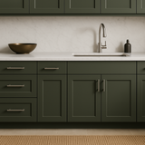 Hampton Bay Avondale 36 in. Shaker Sink Base Kitchen Cabinet - Fern Green