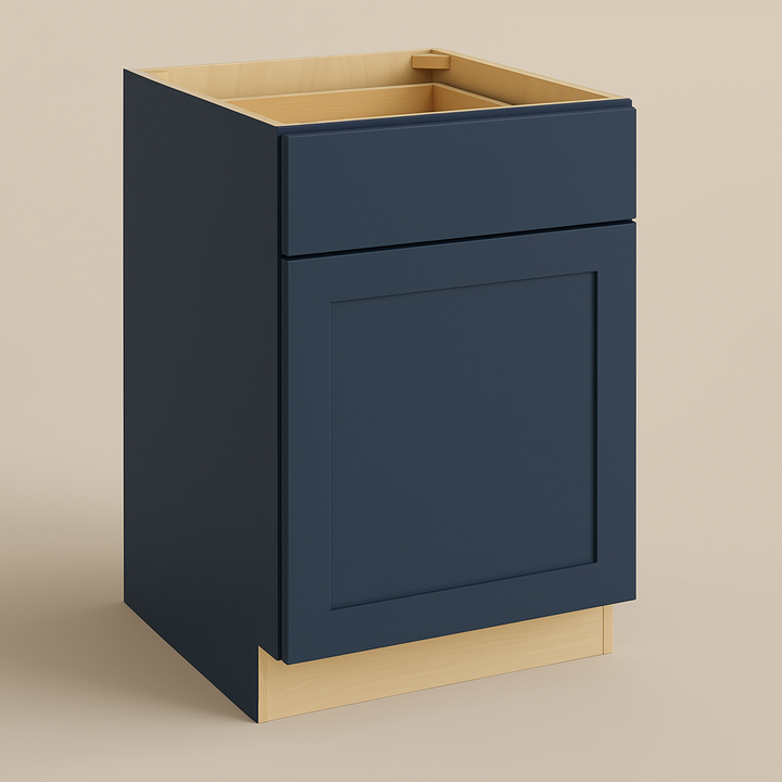 Hampton Bay Avondale 24" Ink Blue Shaker Base Kitchen Cabinet
