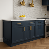 Hampton Bay Avondale 24" Ink Blue Shaker Base Kitchen Cabinet