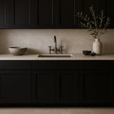 Hampton Bay Avondale ADA Sink Base Kitchen Cabinet, Raven Black, 36x24x34.5 in.