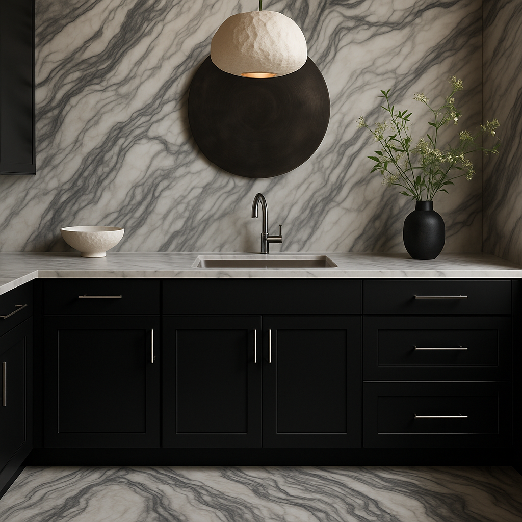Hampton Bay Avondale ADA Sink Base Kitchen Cabinet, Raven Black, 36x24x34.5 in.