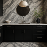 Hampton Bay Avondale 30 in. Shaker Sink Base Cabinet in Raven Black