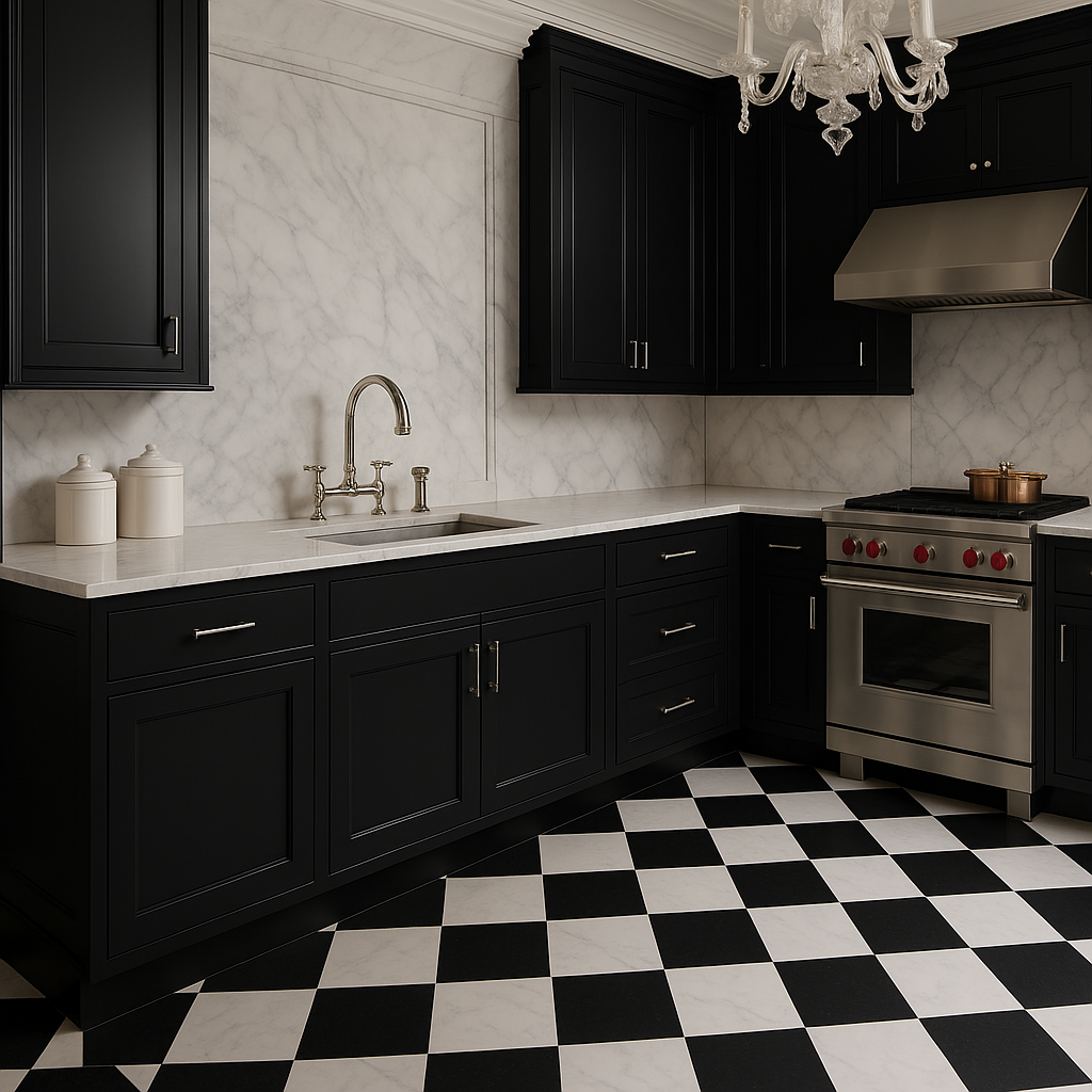 Hampton Bay Avondale 27-inch Raven Black Shaker Base Kitchen Cabinet