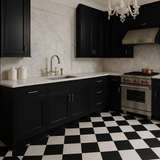 Hampton Bay Avondale 27-inch Raven Black Shaker Base Kitchen Cabinet