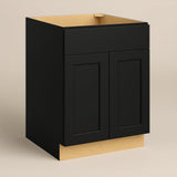 Hampton Bay Avondale 27-inch Raven Black Shaker Base Kitchen Cabinet