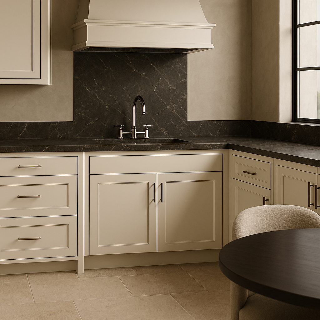 Hampton Bay Avondale Shaker Sink Base Kitchen Cabinet, Antique White