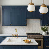 Hampton Bay Ink Blue Shaker Wall Kitchen Cabinet - 36 in. W x 12 in. D x 36 in. H