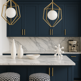Hampton Bay Ink Blue Shaker Wall Kitchen Cabinet - 36 in. W x 12 in. D x 36 in. H