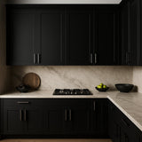 Hampton Bay Avondale 36 in. Shaker Wall Kitchen Cabinet in Raven Black