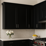 Hampton Bay Avondale 36 in. Shaker Wall Kitchen Cabinet in Raven Black