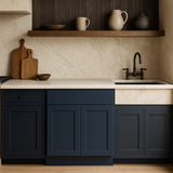 Hampton Bay Avondale Ink Blue Shaker Base Kitchen Cabinet, 27 in. W x 24 in. D x 34.5 in. H