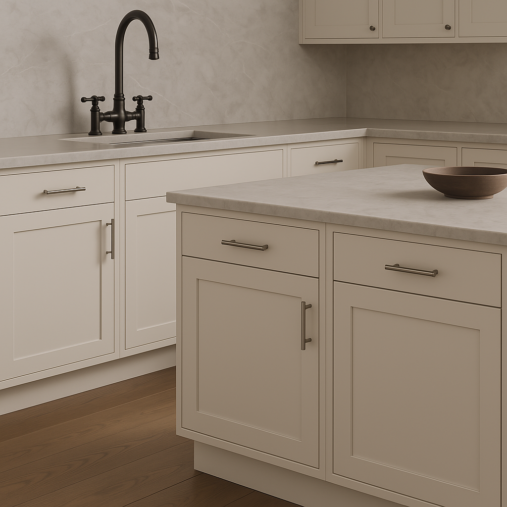 Hampton Bay Avondale 24" Shaker Base Kitchen Cabinet in Antique White