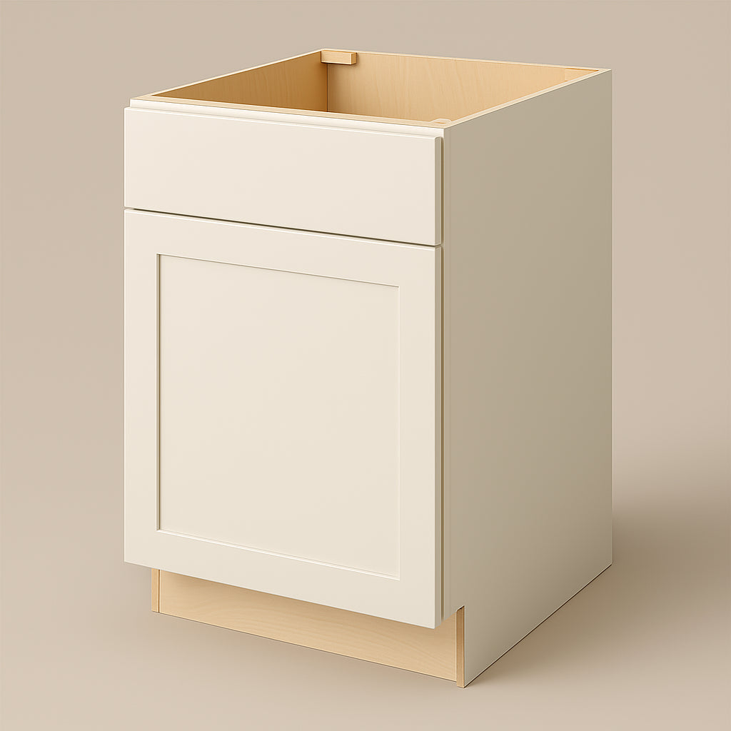 Hampton Bay Avondale 24" Shaker Base Kitchen Cabinet in Antique White