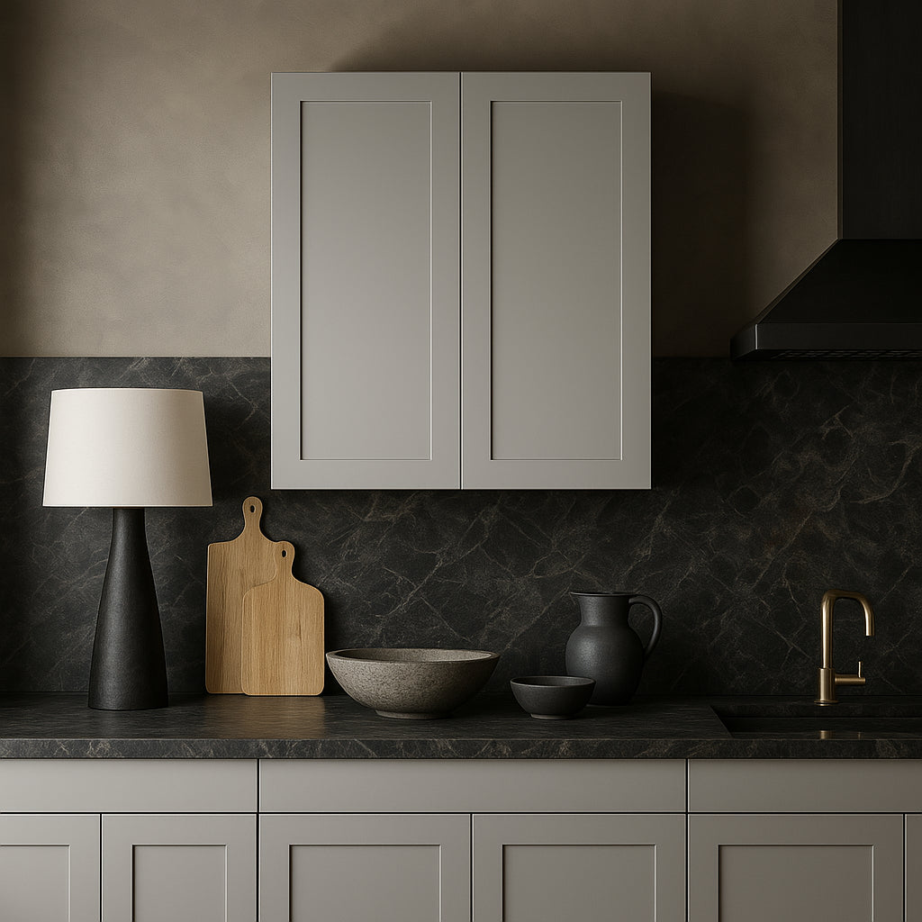 Hampton Bay Avondale 30" Dove Gray Shaker Wall Kitchen Cabinet