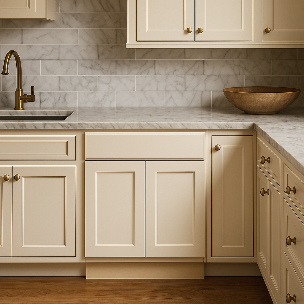 Hampton Bay Avondale 30-inch Shaker Base Kitchen Cabinet in Antique White