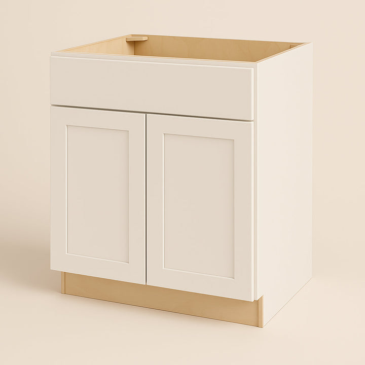 Hampton Bay Avondale 30-inch Shaker Base Kitchen Cabinet in Antique White