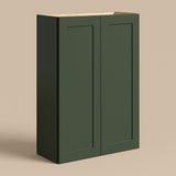 Hampton Bay Avondale 30" Shaker Wall Kitchen Cabinet in Fern Green